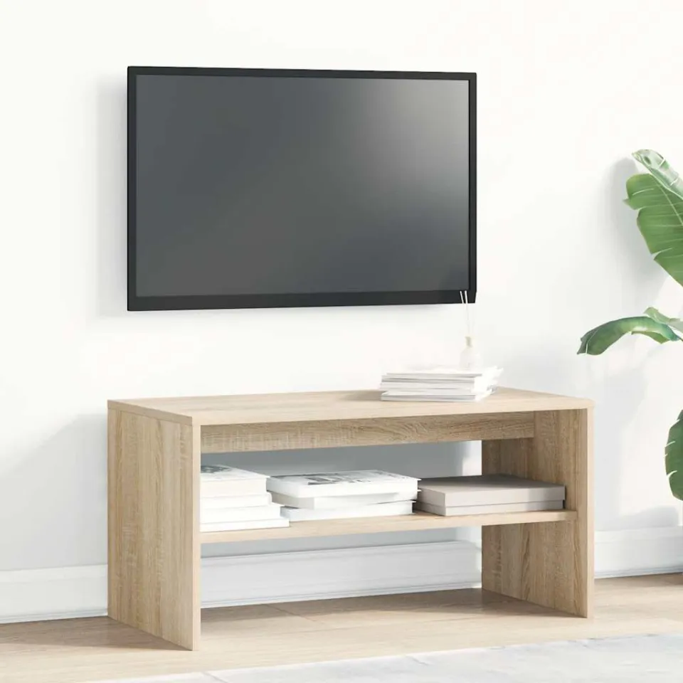 vidaXL Tv-meubel 80x40x40 cm bewerkt hout sonoma eikenkleurig, foto 2