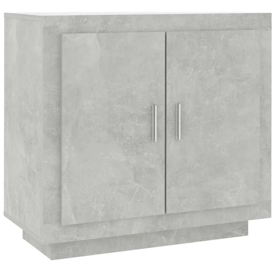 vidaXL Dressoir 80x40x75 cm bewerkt hout betongrijs