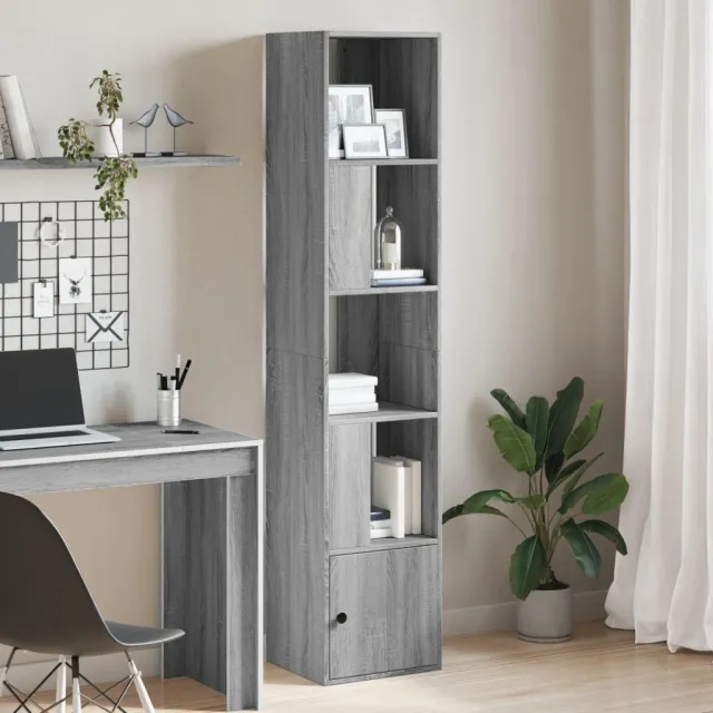 vidaXL Boekenkast 40x36x189 cm bewerkt hout grijs sonoma eikenkleurig, foto 2