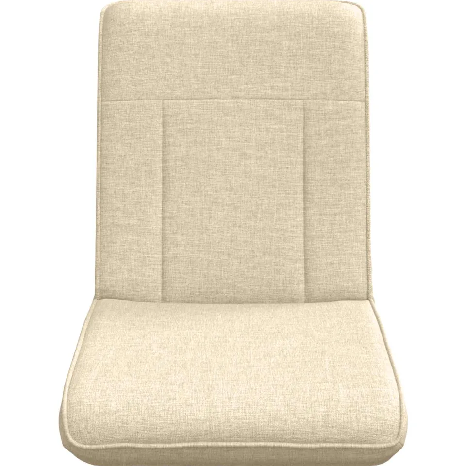 vidaXL Verstelbare vlo stoelen Crèmekleurig Stof, foto 4
