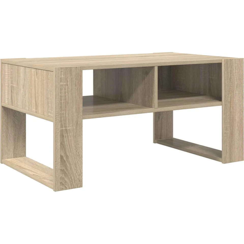 vidaXL Salontafel Sonoma Eiken 92 x 53 x 45 cm Bewerkt hout Bruin