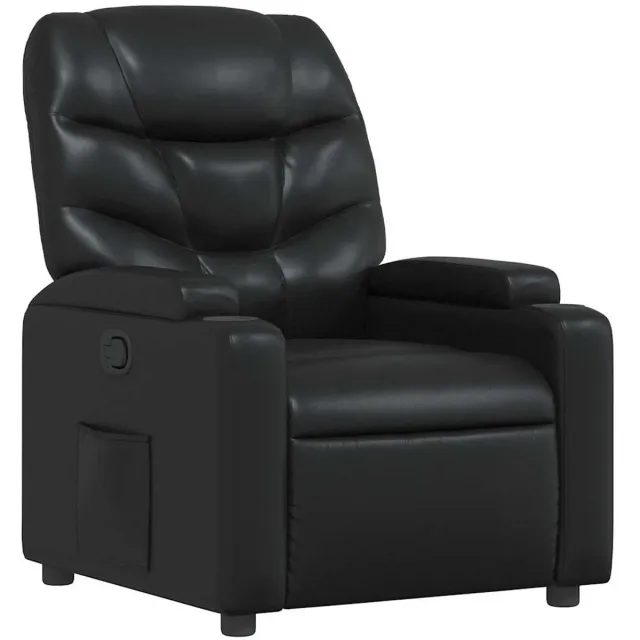 vidaXL Relaxfauteuil - Zwart - Kunstleer