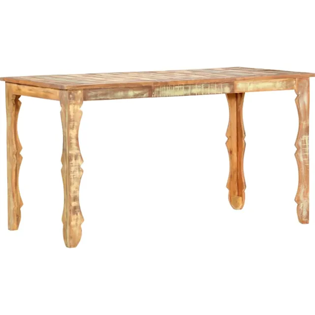 vidaXL Eettafel 140x70x76 cm massief gerecycled hout Bruin