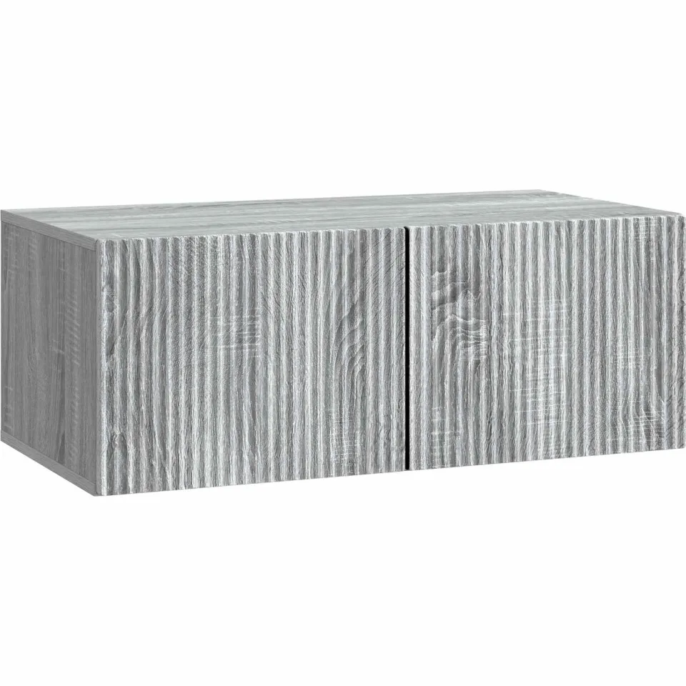 vidaXL Wandbeugel TV-kast 78,5 x 41 x 30 cm Grijs sonoma Bewerkt hout, foto 3