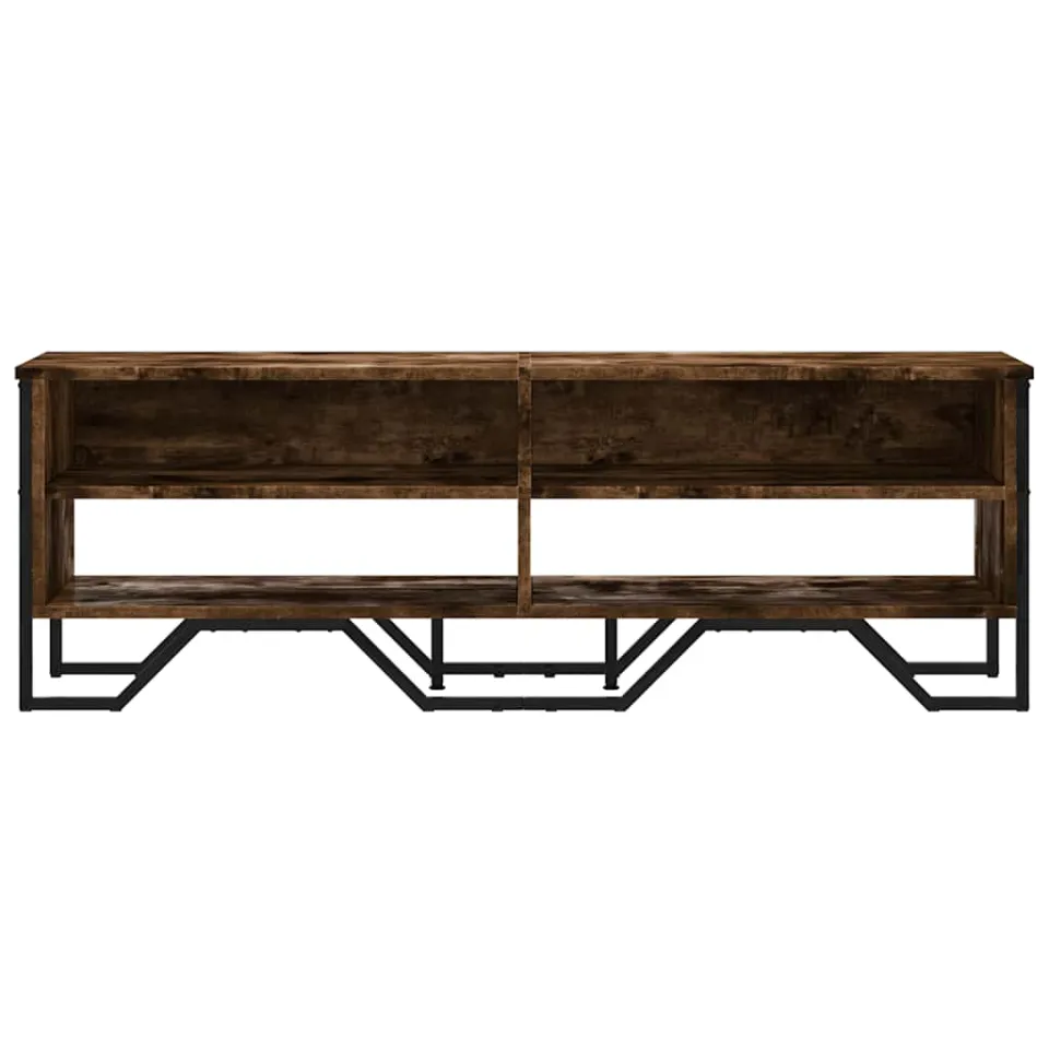 vidaXL Tv-meubel 122x34x41 cm bewerkt hout gerookt eikenkleurig, foto 4
