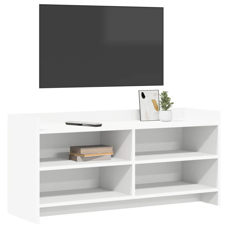 vidaXL TV-kast 100 x 33 x 47 cm Wit Bewerkt hout, foto 3