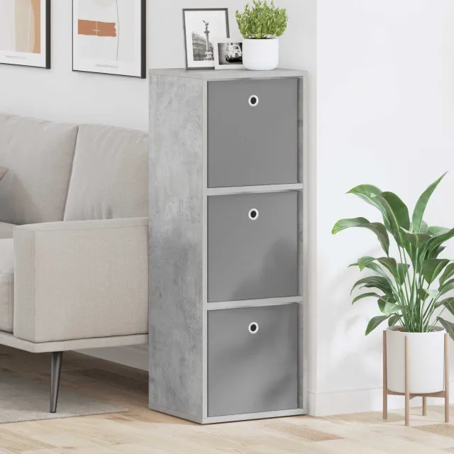 vidaXL Dressoir met lade Beton Grijs 35 x 32 x 99,5 cm, foto 2