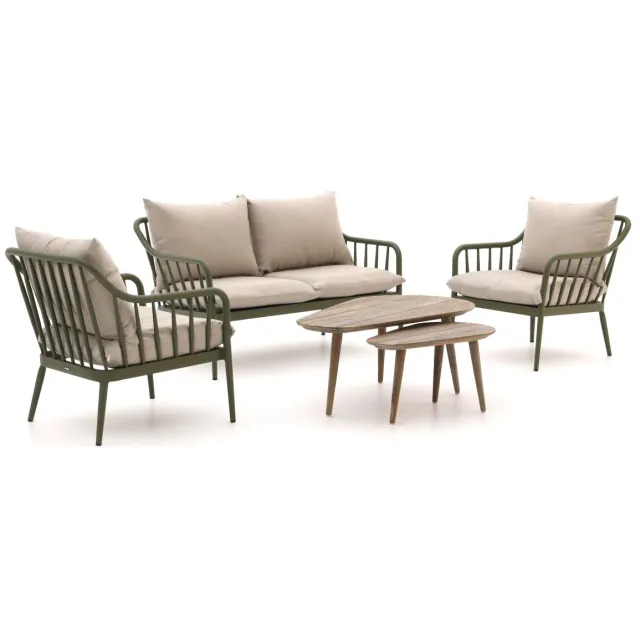 Manifesto Furniture Manifesto Celante/ROUGH-K stoel-bank loungeset 4-zits 5-delig Groen