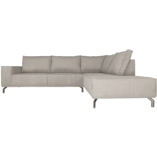 Home67 Hoekbank Ron Shitake 124 - Rechts - Luxe Loungebank in Scandinavische / Hotel Chique Stijl Beige