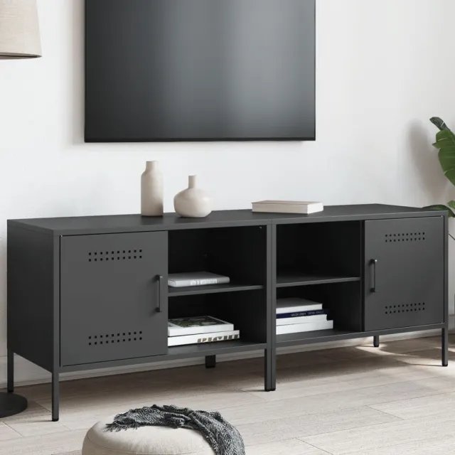 vidaXL Tv-meubelen 2 st 68x39x50,5 cm staal zwart, foto 2