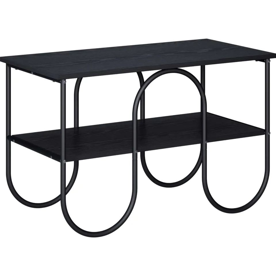 vidaXL TV-standaard 80 x 40 x 50 cm Zwart eiken Bewerkt hout, foto 3
