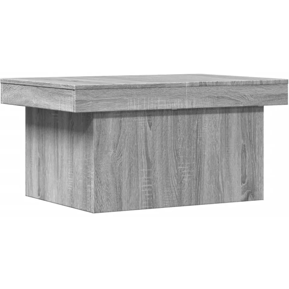 vidaXL Salontafel 100x55x40 cm bewerkt hout grijs sonoma eikenkleurig, foto 4