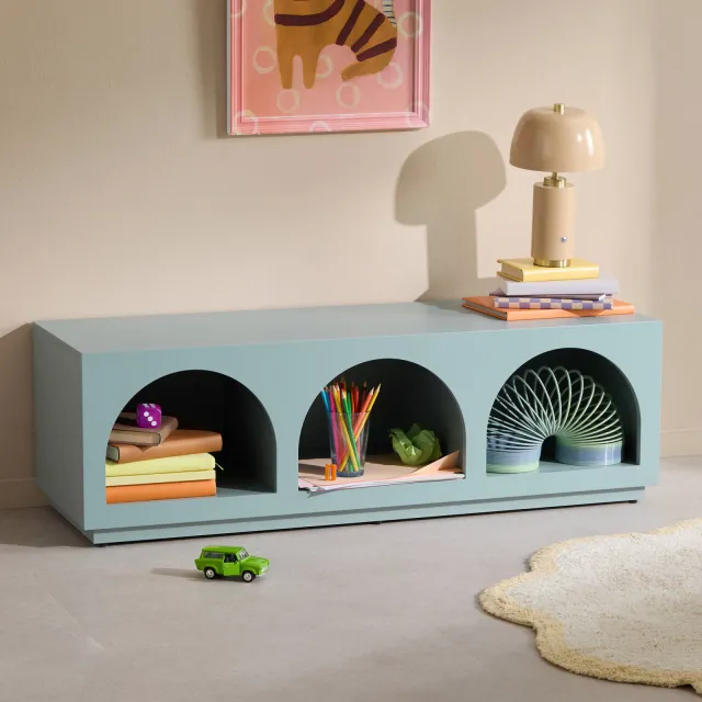 NOUS Kids opbergkast Rayes blauw, foto 2