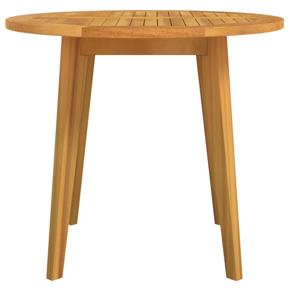 vidaXL Tuintafel Ø85x75 cm massief acaciahout Bruin