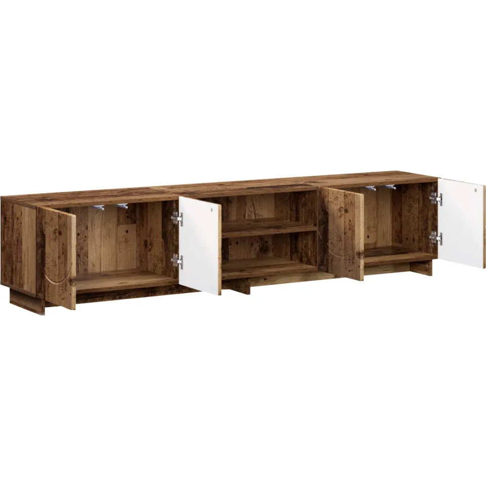 vidaXL TV-standaard 180 x 34,5 x 40 cm Oud hout Bewerkt hout Bruin