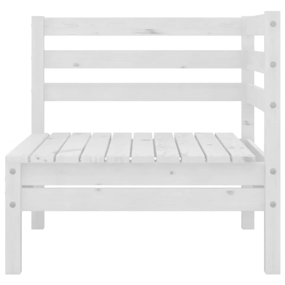 vidaXL 3-delige Loungeset massief grenenhout wit, foto 3