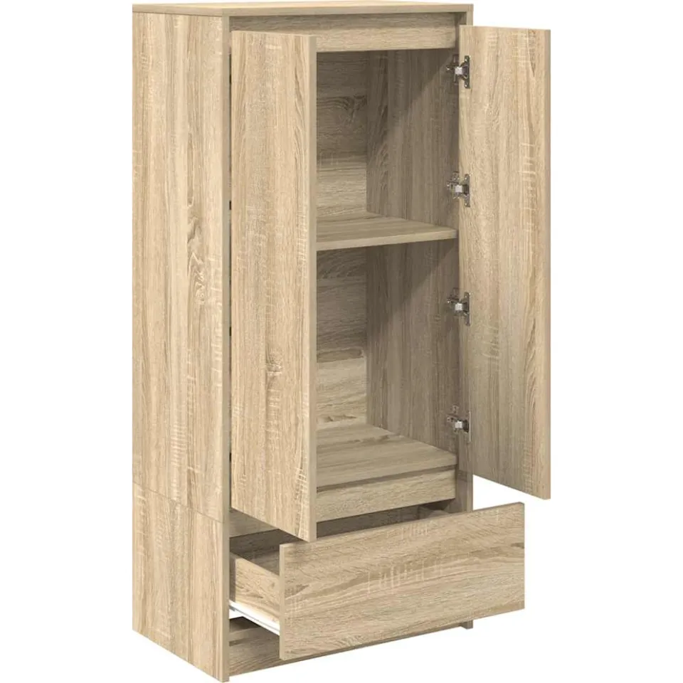 vidaXL Kast met lade 55,5x34x119,5 cm spaanplaat sonoma eikenkleurig, foto 4