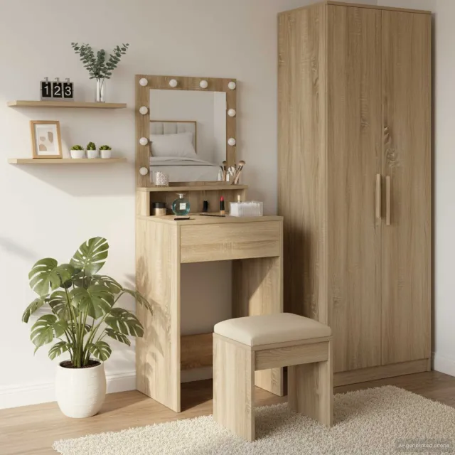 vidaXL Plafondtafel Sonoma Eiken 50 x 41 x 135 cm Bewerkt hout Bruin