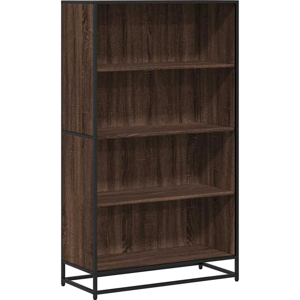 vidaXL Boekenkast 80,5x35x139 cm bewerkt hout bruin eikenkleurig, foto 3