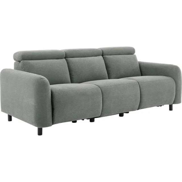 Notio Living Skaane-3Zits - 2 Elec. Relax - Grijs Corduroy
