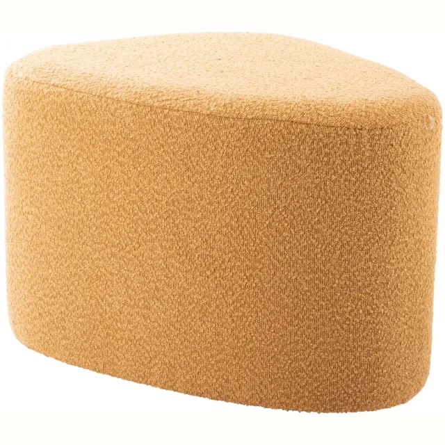 Leitmotiv Poef Ada Organic Large - Geel - 60x47x38cm - Scandinavisch