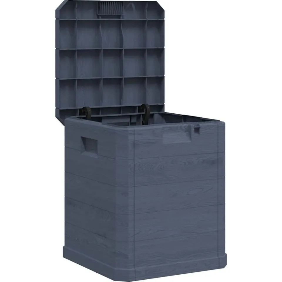 vidaXL Opbergbox 90 L antraciet, foto 3