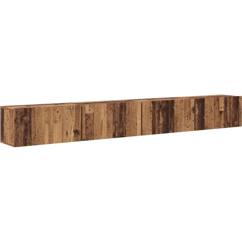vidaXL Tv-meubelset 4 st 60 x 30 x 30 cm Oud Hout Bruin