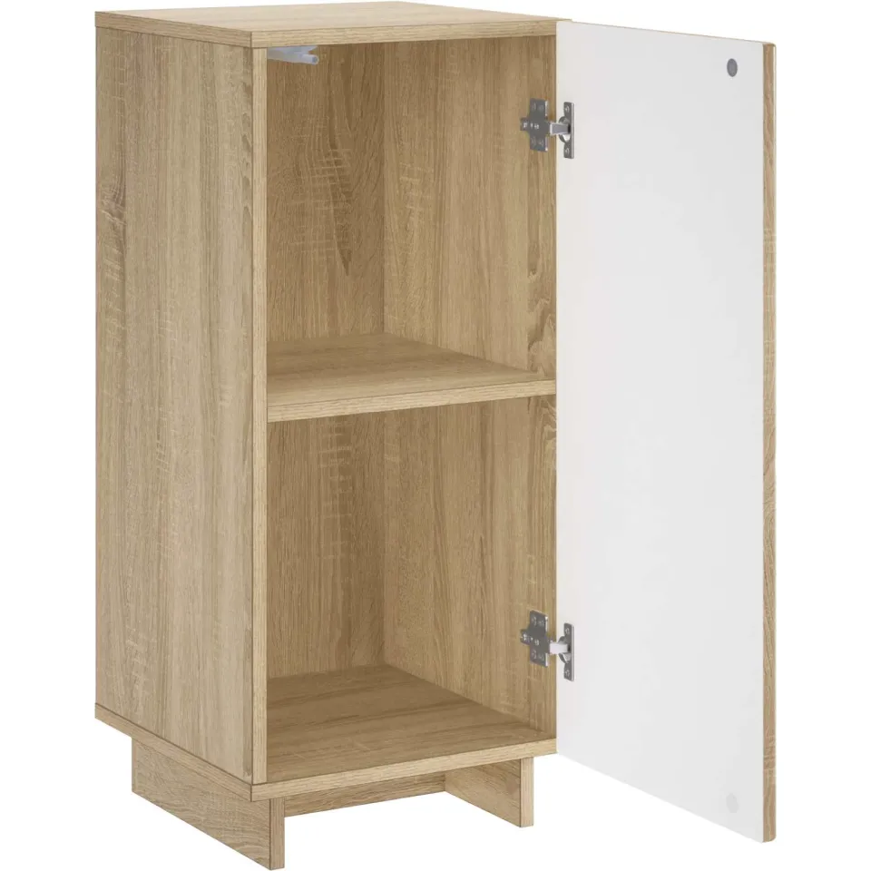 vidaXL Dressoir Sonoma Eiken 33,5 x 34,5 x 75 cm Bewerkt hout Bruin