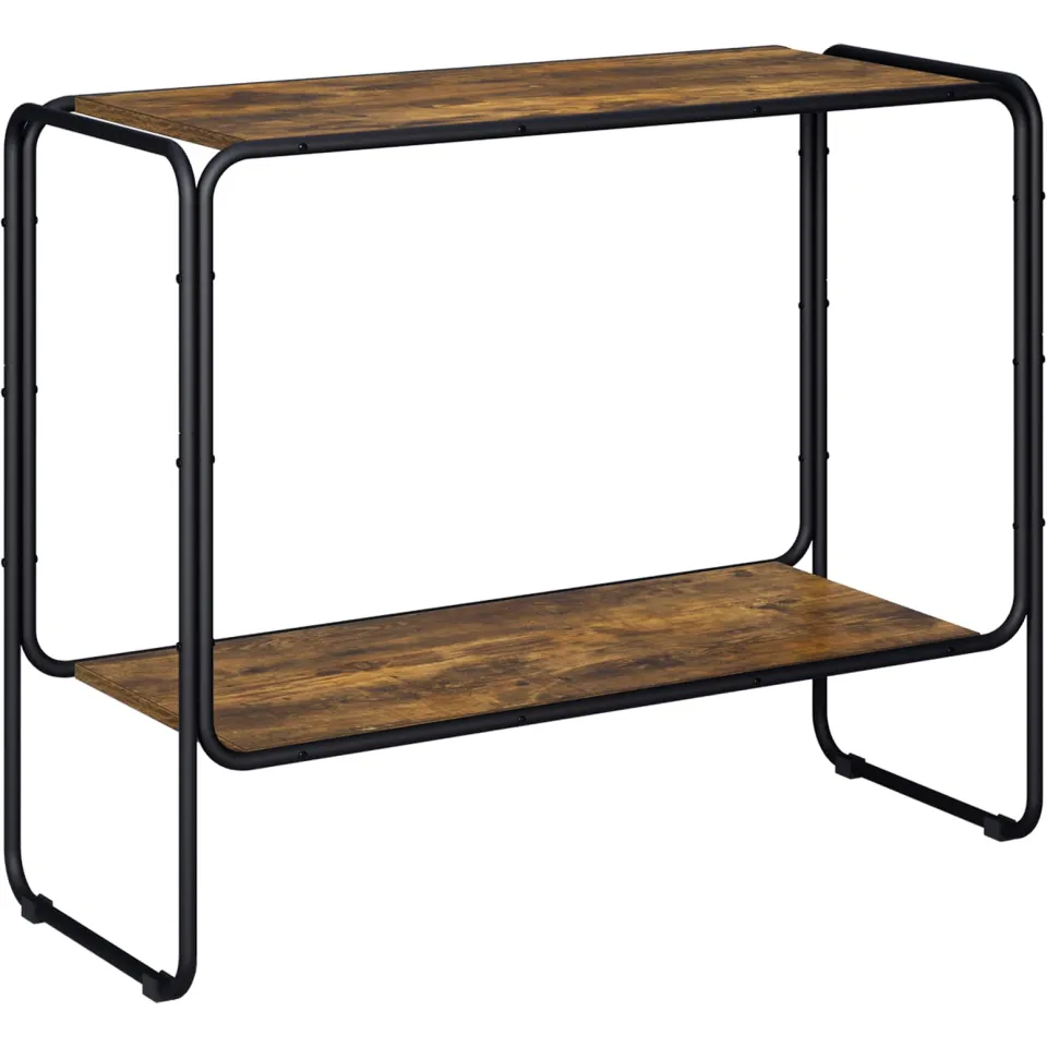vidaXL Dressoir Gerookt eiken 93.5 x 38 x 75 cm Bewerkt hout, foto 3