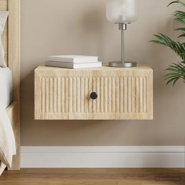 vidaXL Nachtkastje Sonoma Eiken 49 x 34,5 x 20 cm Bewerkt hout, foto 2