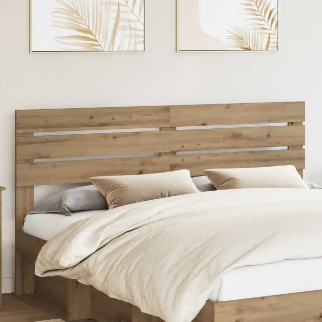 vidaXL Hoofdbord Artisan Eiken Bewerkt hout Bruin