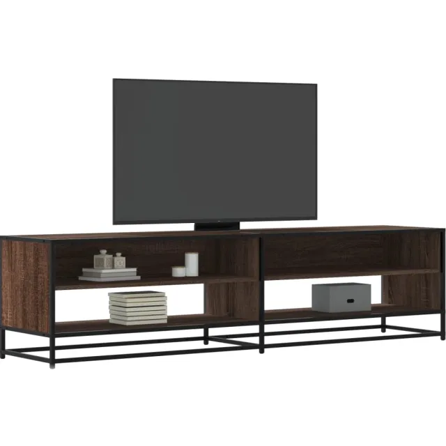 vidaXL Tv-meubel 180,5x40x46 cm bewerkt hout bruin eikenkleurig, foto 2