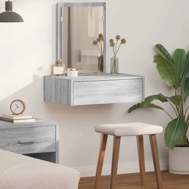 vidaXL Plafondtafel Grijs 60 x 40 x 70 cm Bewerkt hout, foto 2