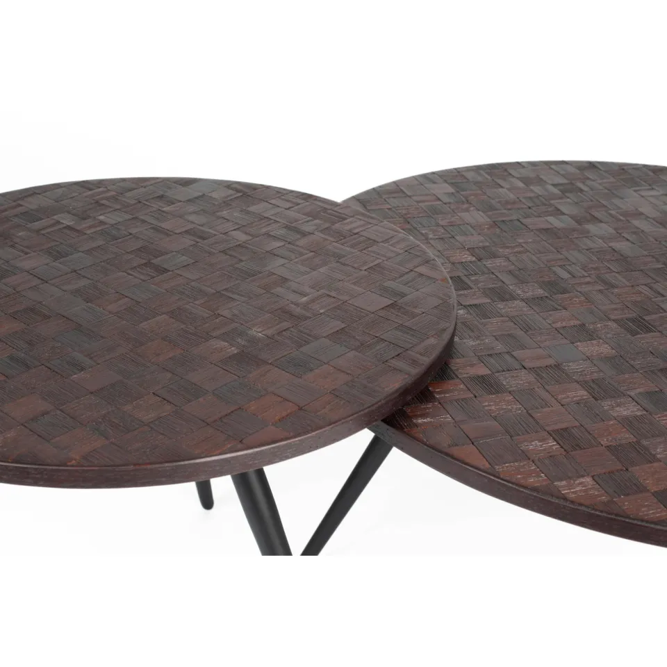 Housecraft Living salontafel (set van 2) Webster donkerbruin, foto 3