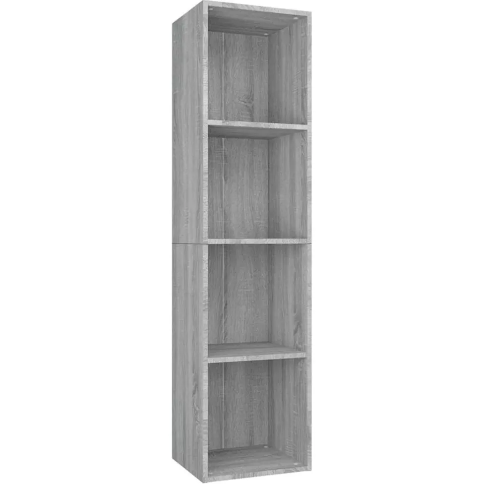 vidaXL Boekenkast / tv-meubel 36x30x143 cm grijs sonoma eikenkleurig