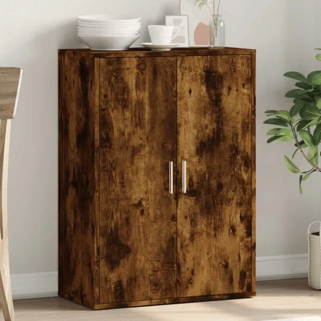 vidaXL Dressoir 60x31x84 cm bewerkt hout gerookt eikenkleurig