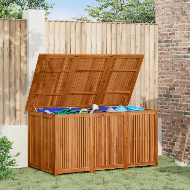 vidaXL Tuinbox 150x80x75 cm massief acaciahout bruin, foto 2