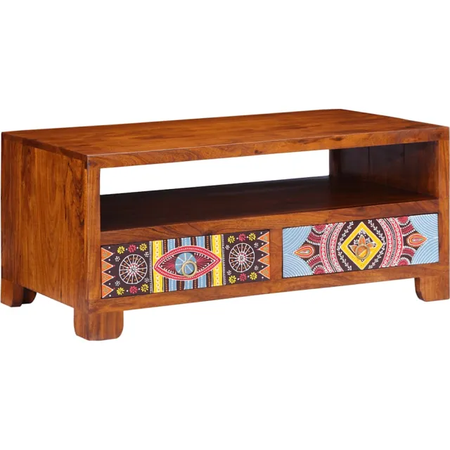 vidaXL Salontafel 90x50x40 cm massief acaciahout Bruin