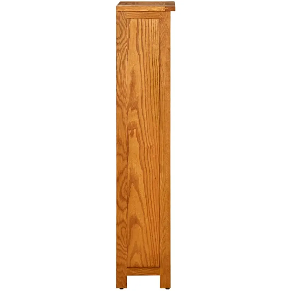 vidaXL Boekenkast met 4 schappen 45x22x110 cm massief eikenhout, foto 3