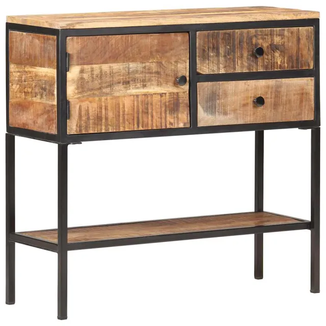 vidaXL Dressoir 85x30x80 cm ruw mangohout Bruin