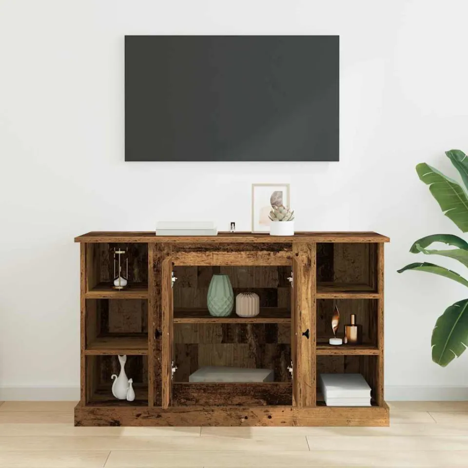 vidaXL Dressoir Oud Hout 100 x 35,5 x 60 cm Bewerkt hout bruin, foto 3