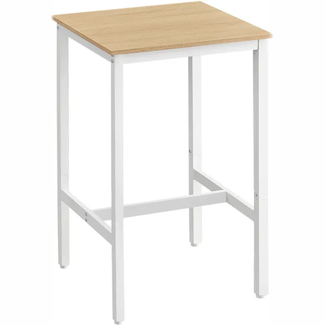 Vasagle Bartafel - Industrieel Design - Geschikt voor Keuken en Eetkamer Beige-wit
