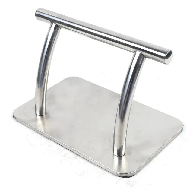 Buylin Voetsteun - Voetsteun voor Kapperstoel - Voetenbankje - Salon Apparatuur - Kappersstoel accessoires - Roestvrijstaal - 29,5x19x20,5 cm Zilver