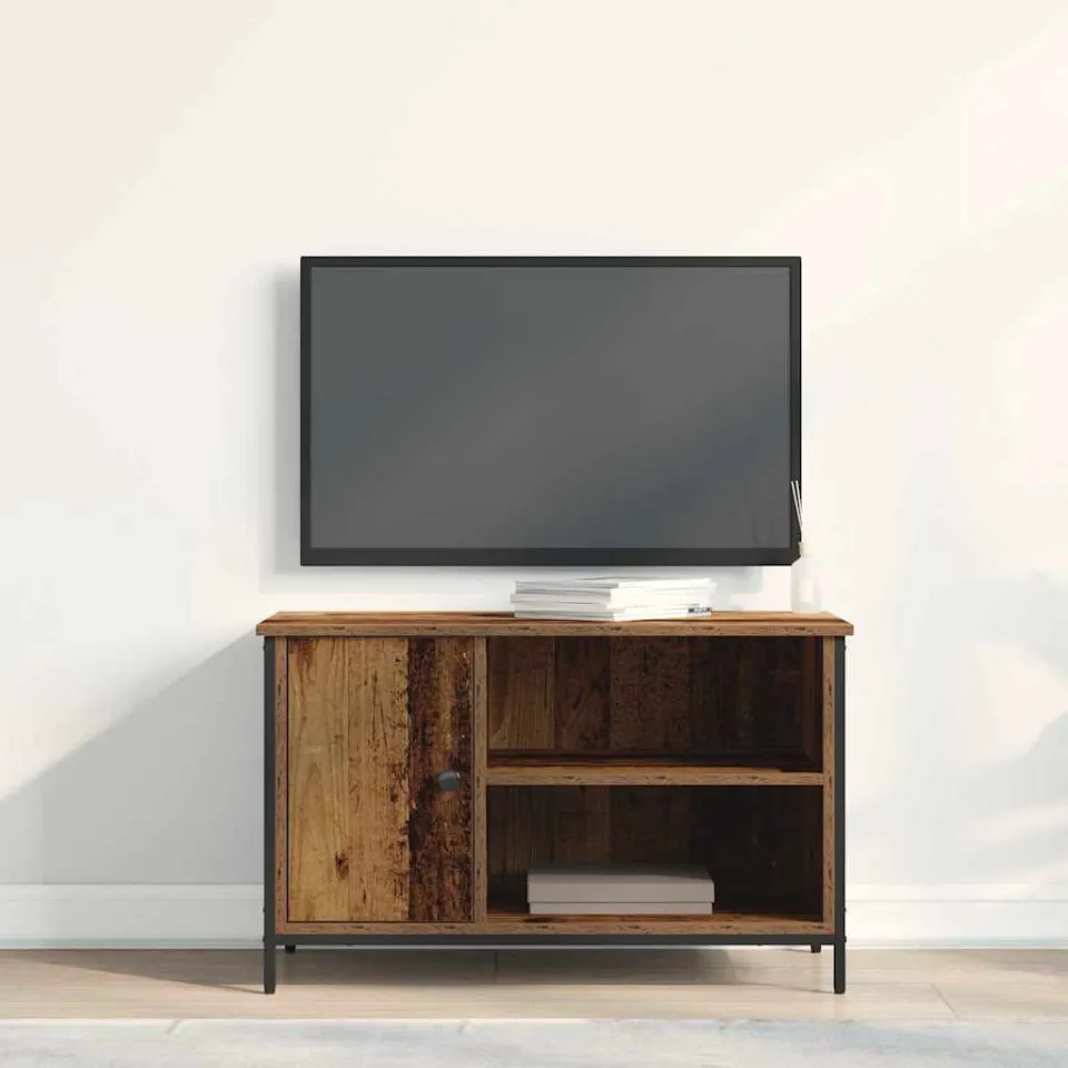 vidaXL TV-kast 80 x 40 x 50 cm Oud hout Bewerkt hout bruin, foto 4