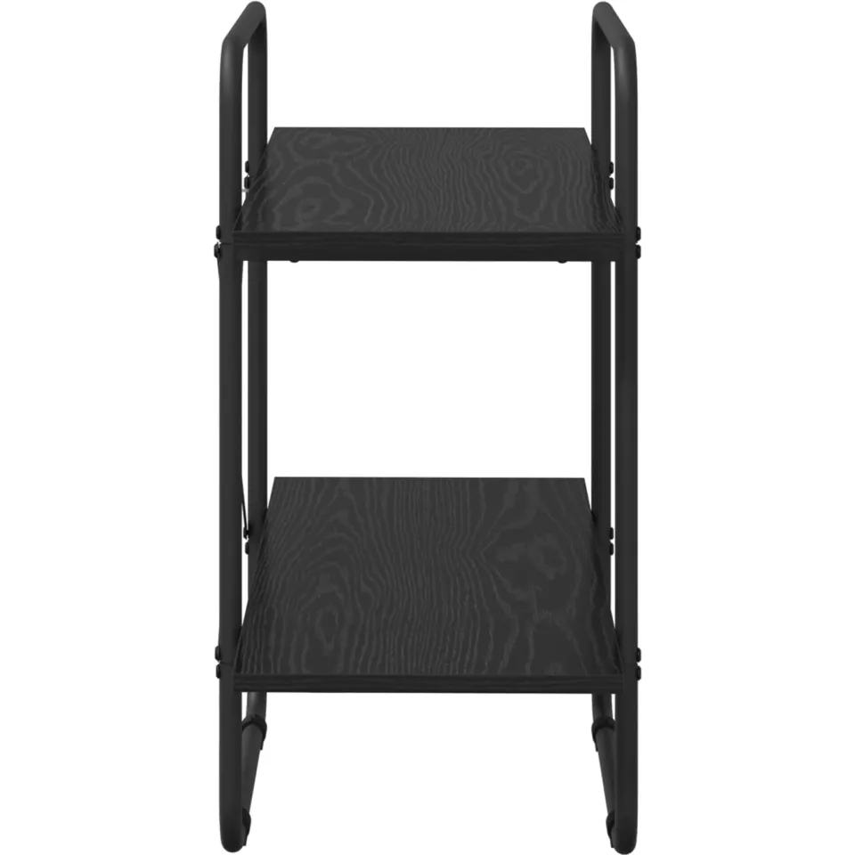 vidaXL Boekenrek 2-laags 60 x 35 x 70 cm PB Zwart eiken, foto 4