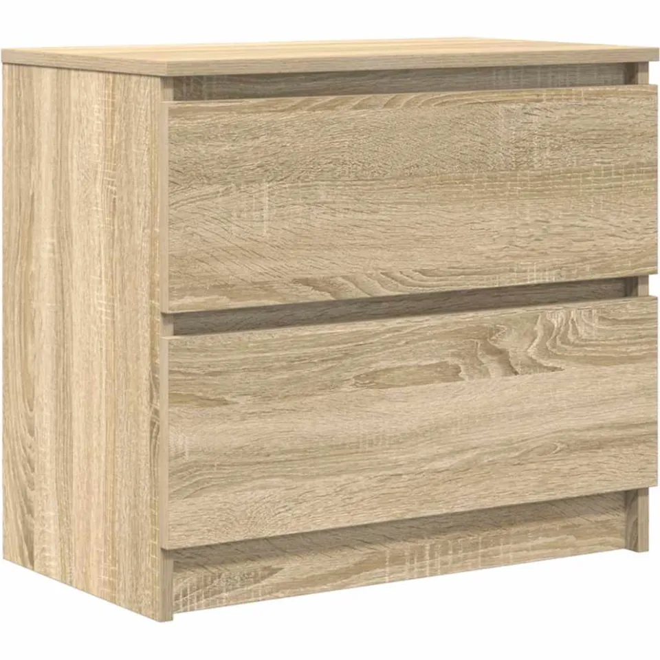 vidaXL Tv-meubel 60x35x54 cm bewerkt hout sonoma eikenkleurig Bruin