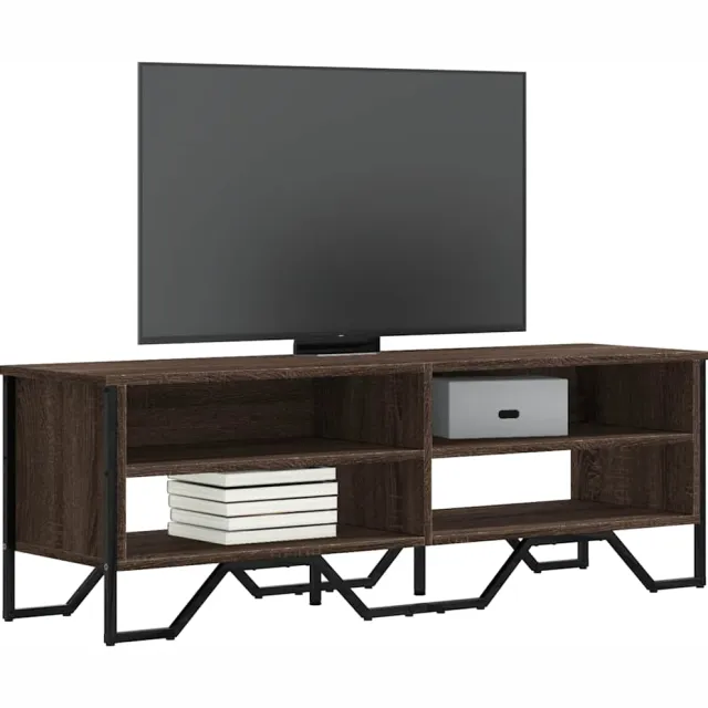 vidaXL Tv-meubel 122x34x41 cm bewerkt hout bruin eikenkleurig, foto 2