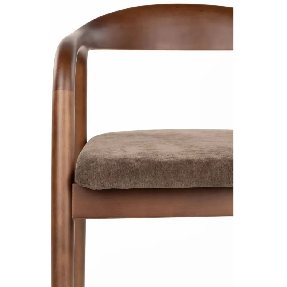 Housecraft Living Melody eetkamerstoel met armleuningen bruin, foto 7