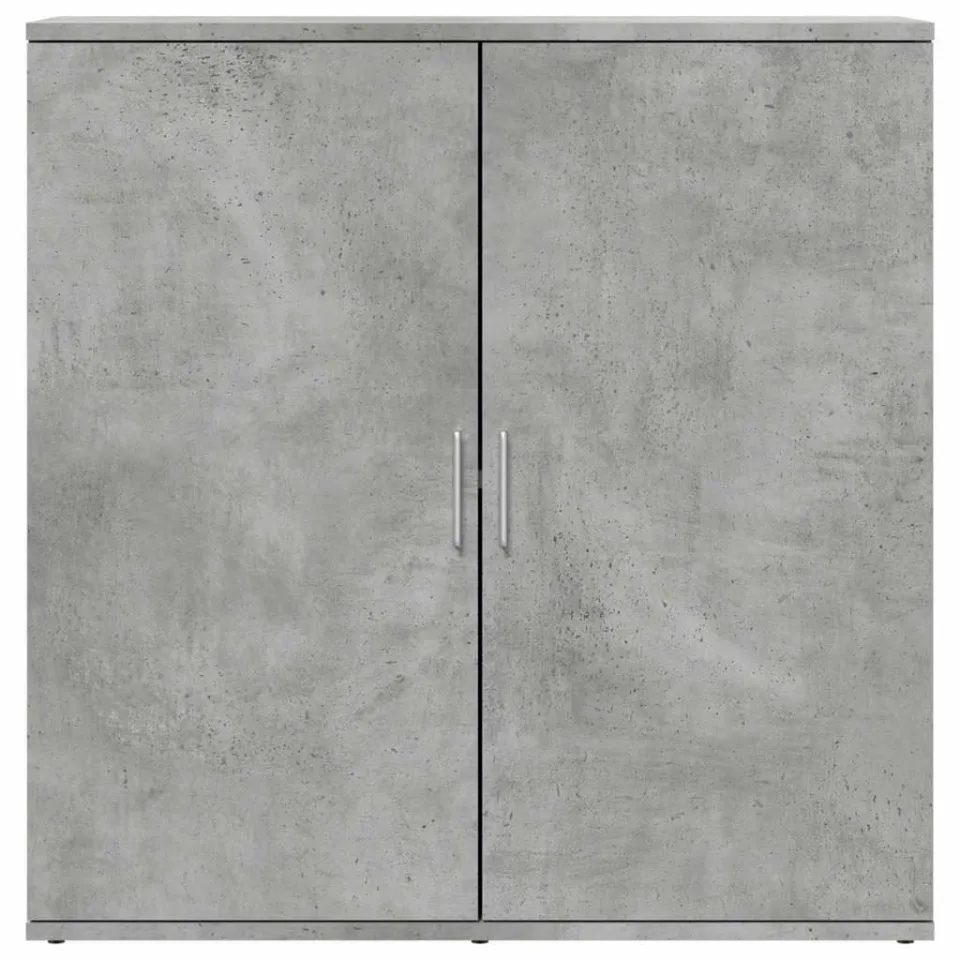 vidaXL Dressoir 79x38x80 cm bewerkt hout betongrijs grijs, foto 4