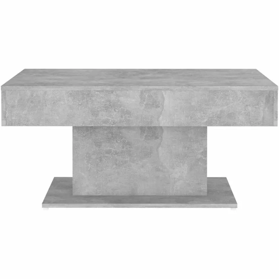 vidaXL Salontafel 96x50x45 cm bewerkt hout betongrijs grijs